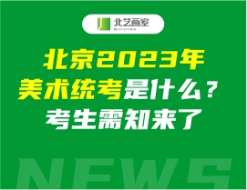 北京2023年美术统考是什么？考生需知来了