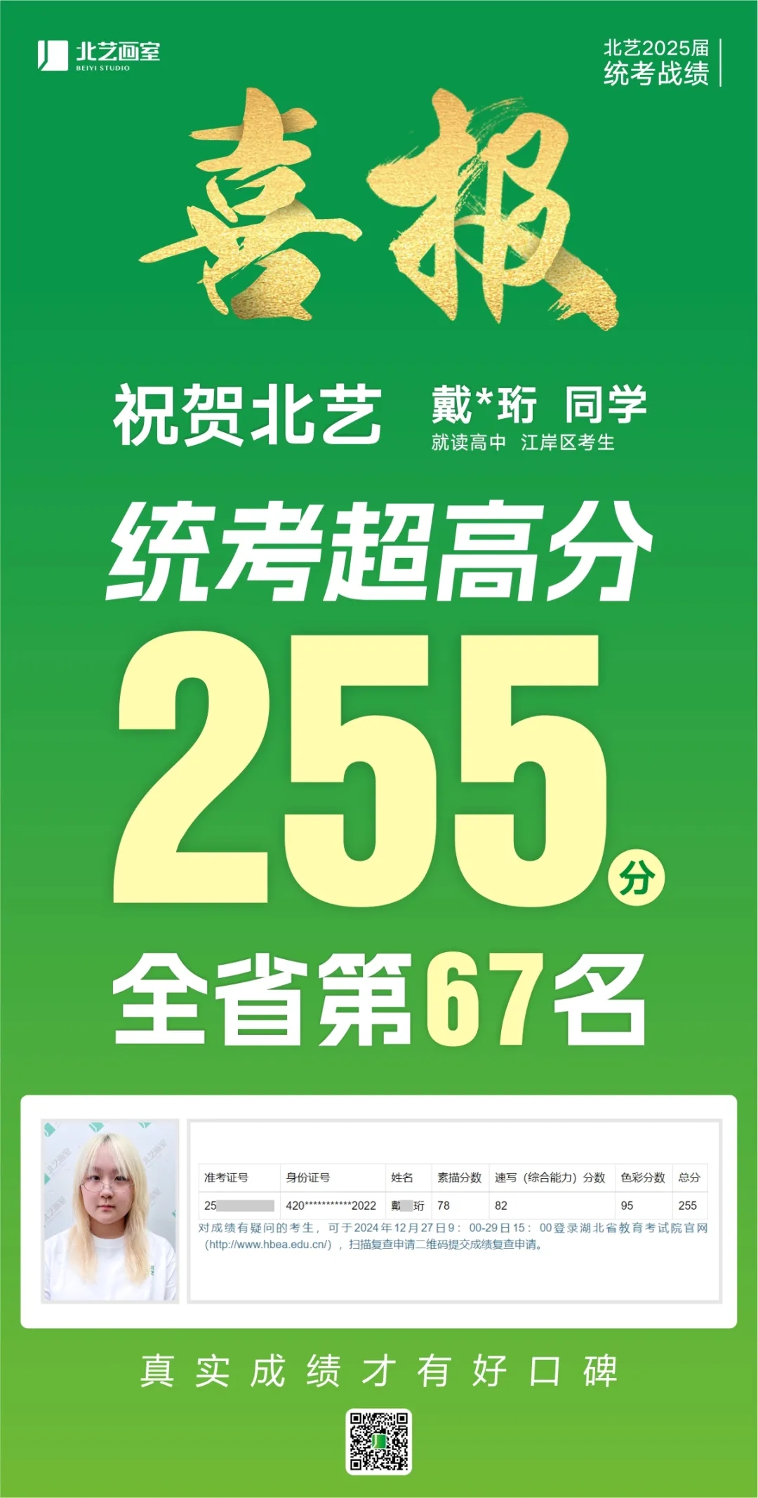 武汉k8凯发(中国)天生赢家·一触即发2025届美术统考成绩