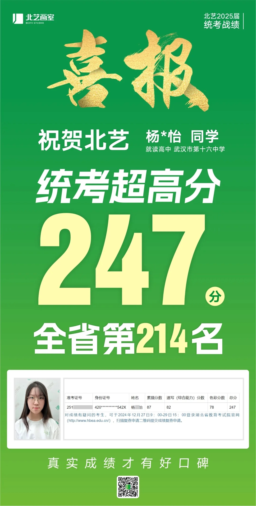 武汉k8凯发(中国)天生赢家·一触即发2025届美术统考成绩