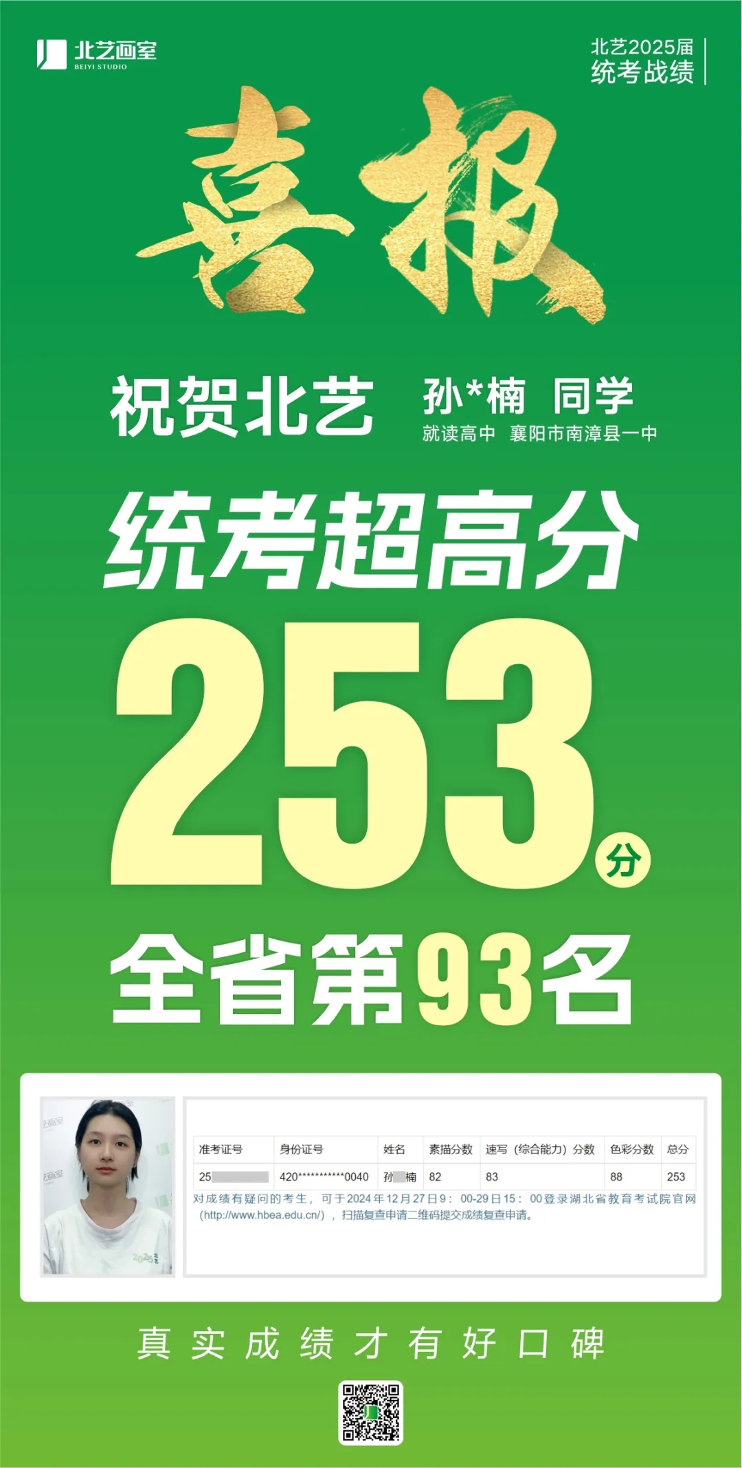 武汉k8凯发(中国)天生赢家·一触即发2025届美术统考成绩