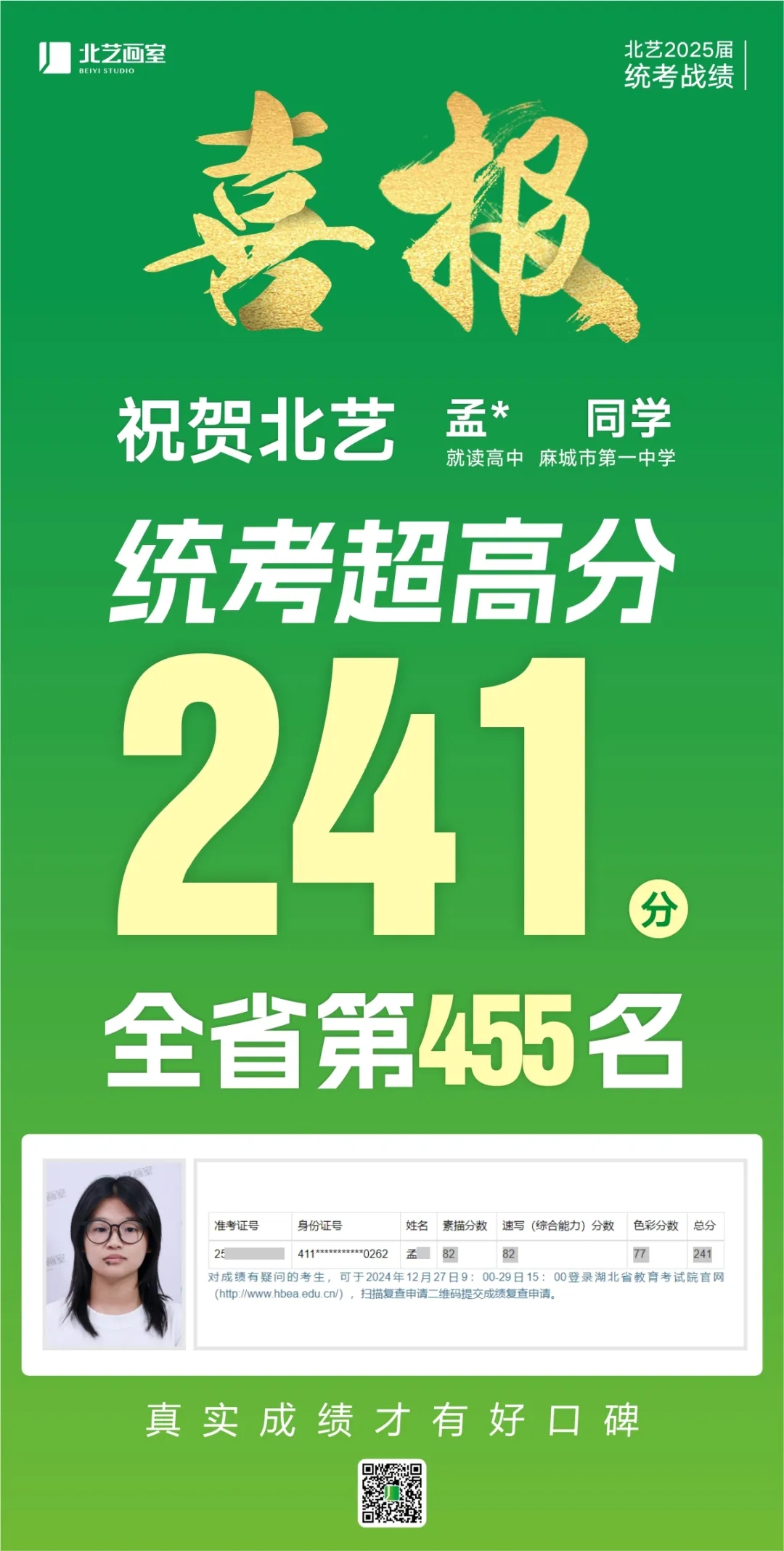 武汉k8凯发(中国)天生赢家·一触即发2025届美术统考成绩