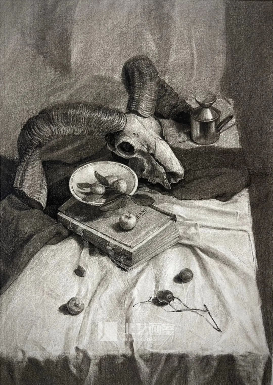 k8凯发(中国)天生赢家·一触即发2023届学员素描静物写生作品（六）